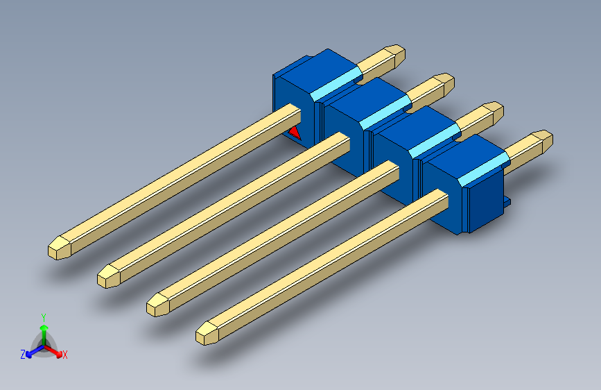彩色公头100mil（2.54mm）系列-DS1021_blue_1x04p_100mil_Type5_rev1.0