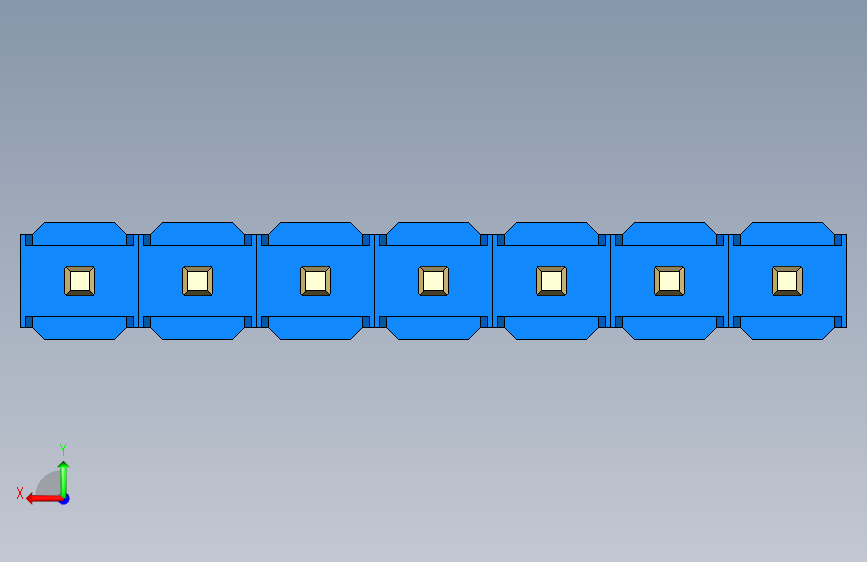 彩色公头100mil(2.54mm)系列-DS1021_blue_1x07p_100mil_Type1_rev1.0 背面视图