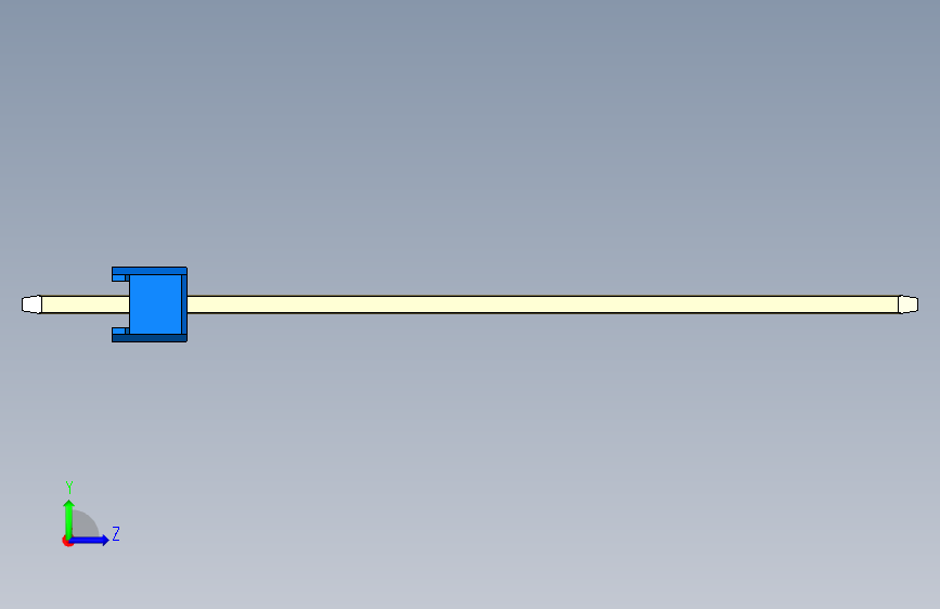 彩色公头100mil(2.54mm)系列-DS1021_blue_1x08p_100mil_Type43_rev1.0 左侧视图