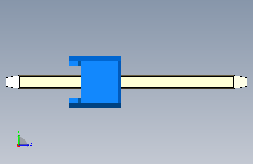 彩色公头100mil(2.54mm)系列-DS1021_blue_1x10p_100mil_Type1_rev1.0 左侧视图