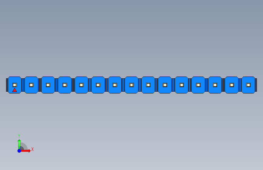 彩色公头100mil（2.54mm）系列-DS1021_blue_1x15p_100mil_Type19_rev1.0_STEP_模型图纸下载 ...