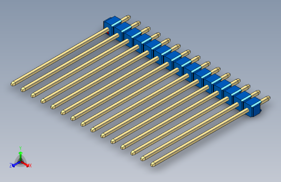 彩色公头100mil（2.54mm）系列-DS1021_blue_1x15p_100mil_Type43_rev1.0