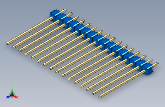 彩色公头100mil（2.54mm）系列-DS1021_blue_1x16p_100mil_Type19_rev1.0