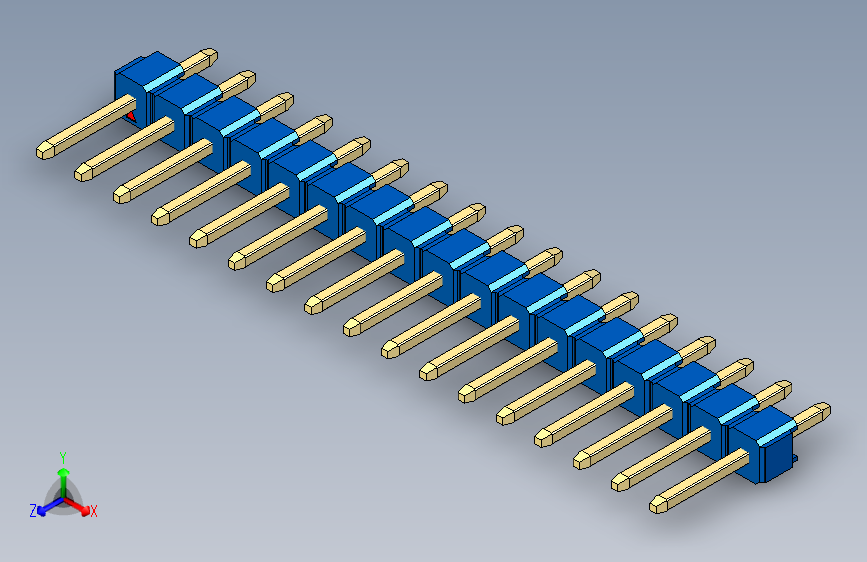 彩色公头100mil（2.54mm）系列-DS1021_blue_1x17p_100mil_Type1_rev1.0