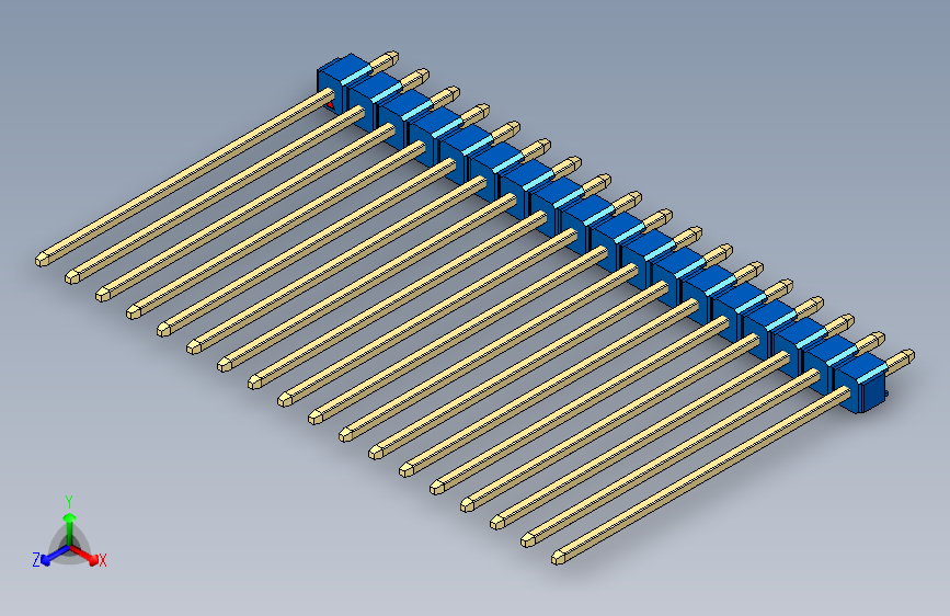 彩色公头100mil（2.54mm）系列-DS1021_blue_1x18p_100mil_Type43_rev1.0