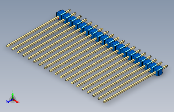 彩色公头100mil（2.54mm）系列-DS1021_blue_1x19p_100mil_Type43_rev1.0