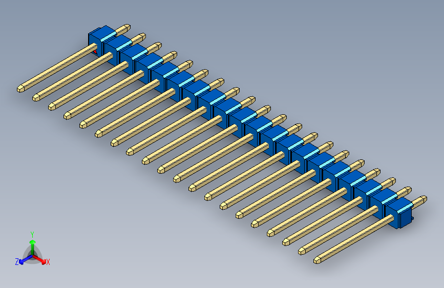 彩色公头100mil（2.54mm）系列-DS1021_blue_1x20p_100mil_Type5_rev1.0