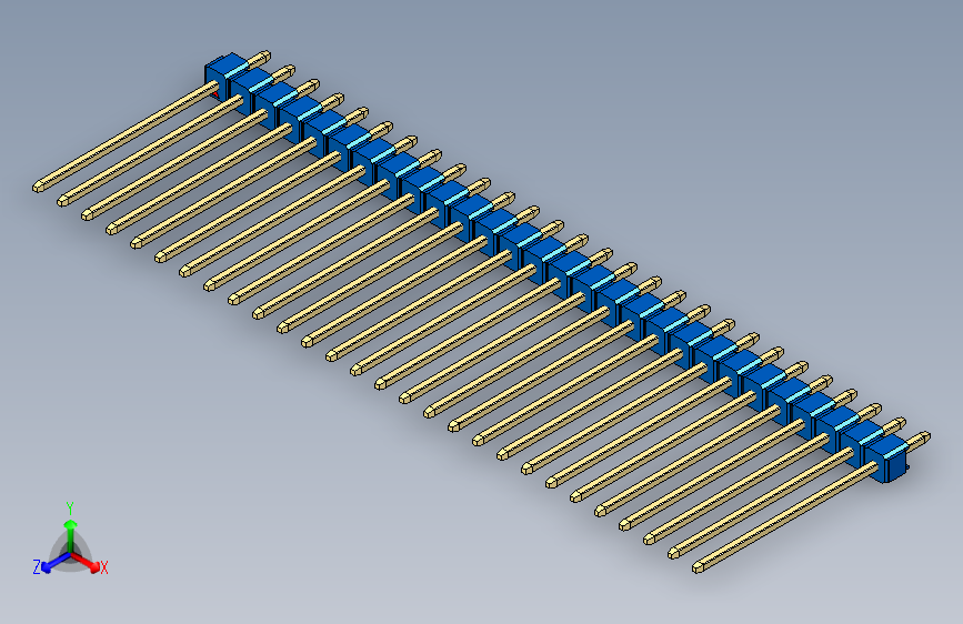 彩色公头100mil（2.54mm）系列-DS1021_blue_1x28p_100mil_Type19_rev1.0