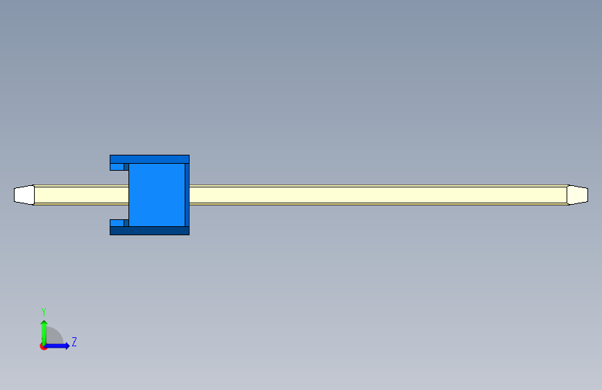 彩色公头100mil(2.54mm)系列-DS1021_blue_1x29p_100mil_Type5_rev1.0 左侧视图