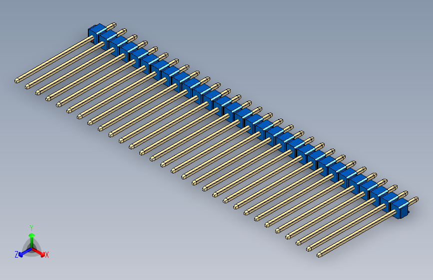 彩色公头100mil（2.54mm）系列-DS1021_blue_1x30p_100mil_Type19_rev1.0