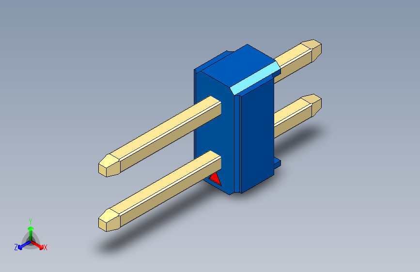 彩色公头100mil（2.54mm）系列-DS1021_blue_2x01p_100mil_Type1_rev1.0