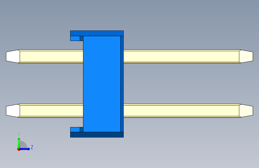 彩色公头100mil(2.54mm)系列-DS1021_blue_2x06p_100mil_Type1_rev1.0 左侧视图