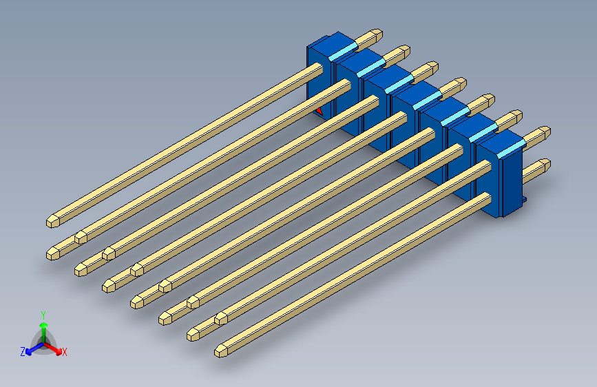 彩色公头100mil（2.54mm）系列-DS1021_blue_2x07p_100mil_Type43_rev1.0