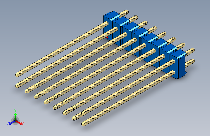 彩色公头100mil（2.54mm）系列-DS1021_blue_2x08p_100mil_Type43_rev1.0