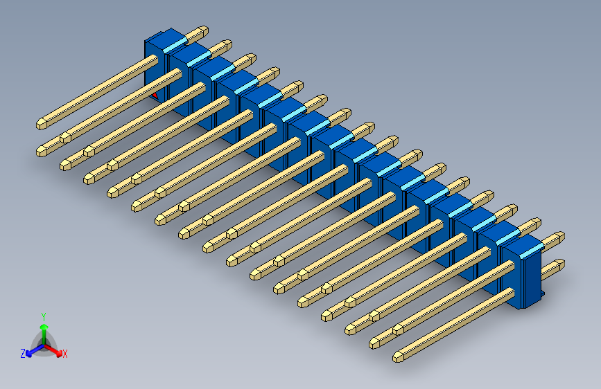 彩色公头100mil（2.54mm）系列-DS1021_blue_2x16p_100mil_Type5_rev1.0