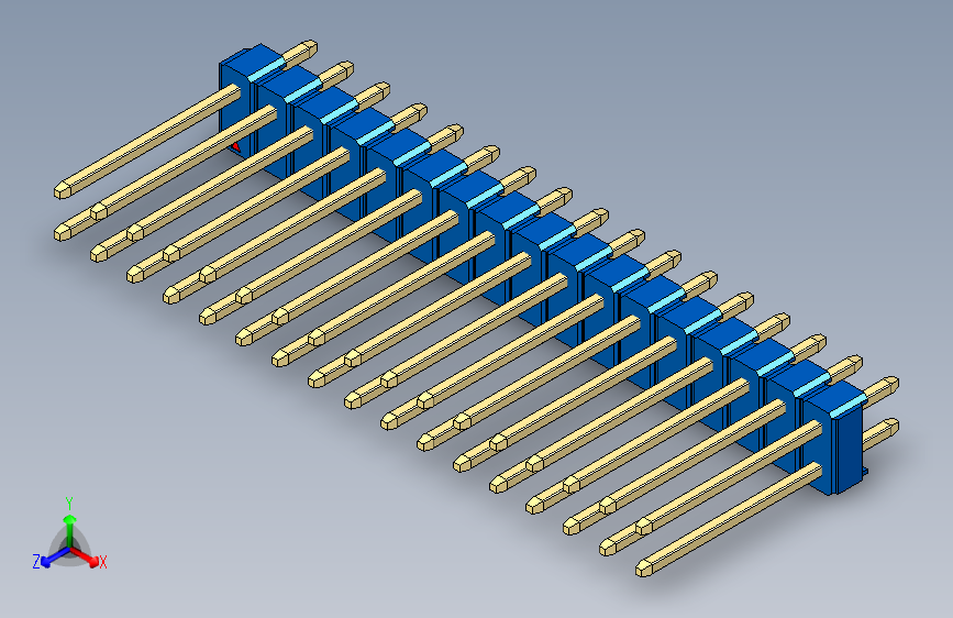 彩色公头100mil（2.54mm）系列-DS1021_blue_2x17p_100mil_Type5_rev1.0