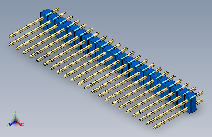 彩色公头100mil（2.54mm）系列-DS1021_blue_2x22p_100mil_Type5_rev1.0