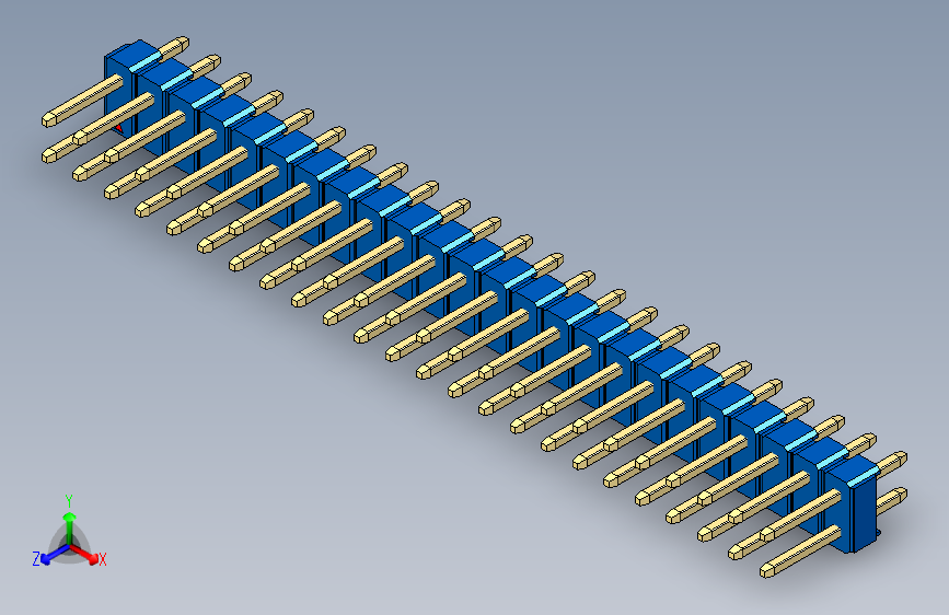 彩色公头100mil（2.54mm）系列-DS1021_blue_2x24p_100mil_Type1_rev1.0