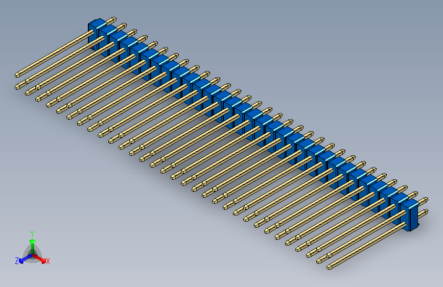 彩色公头100mil（2.54mm）系列-DS1021_blue_2x31p_100mil_Type19_rev1.0