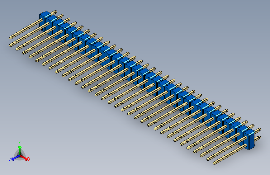 彩色公头100mil（2.54mm）系列-DS1021_blue_2x32p_100mil_Type5_rev1.0