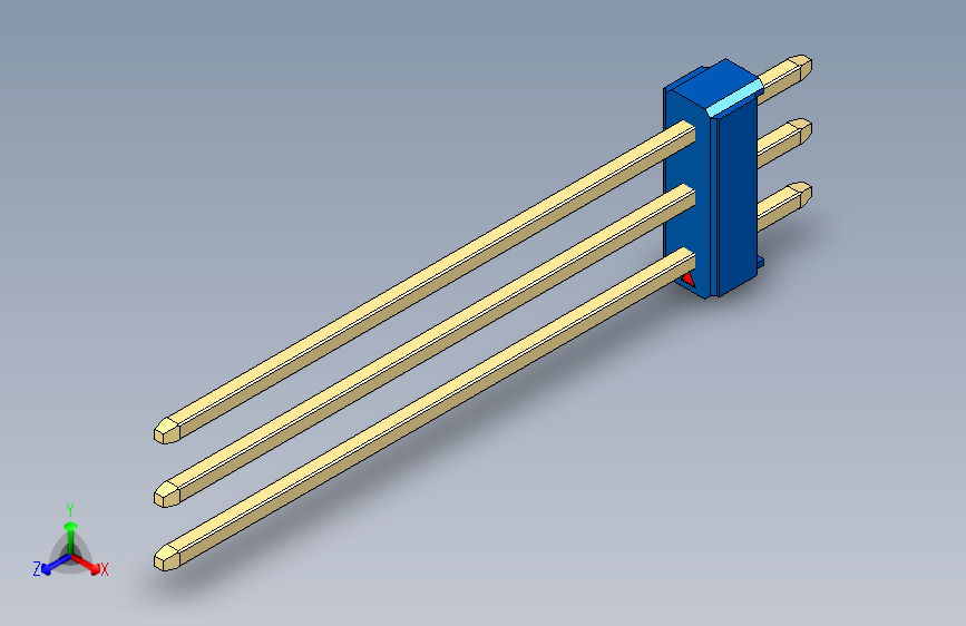 彩色公头100mil（2.54mm）系列-DS1021_blue_3x01p_100mil_Type43_rev1.0