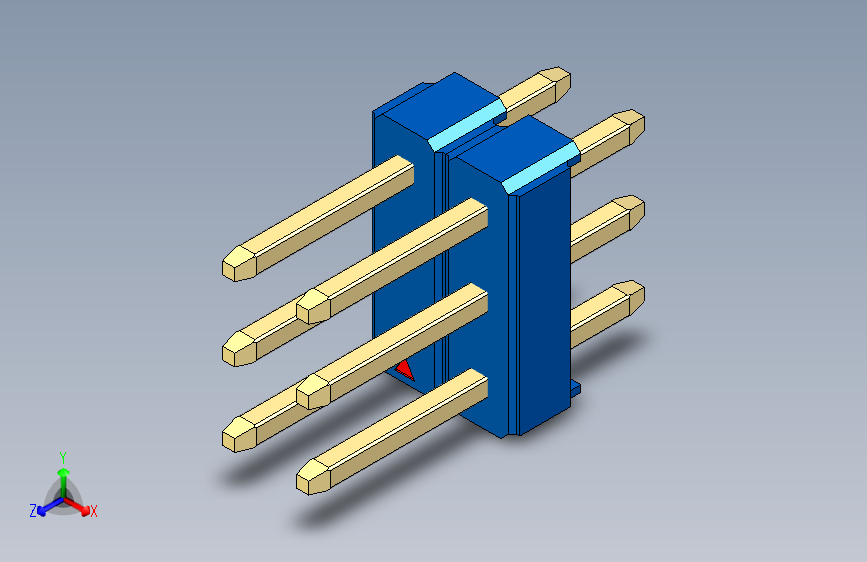 彩色公头100mil（2.54mm）系列-DS1021_blue_3x02p_100mil_Type1_rev1.0