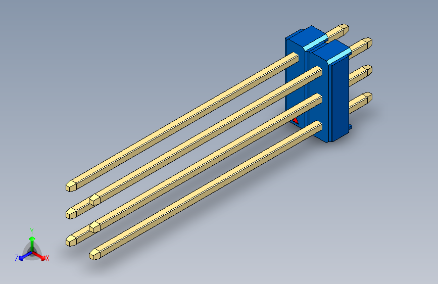彩色公头100mil(2.54mm)系列-DS1021_blue_3x02p_100mil_Type43_rev1.0