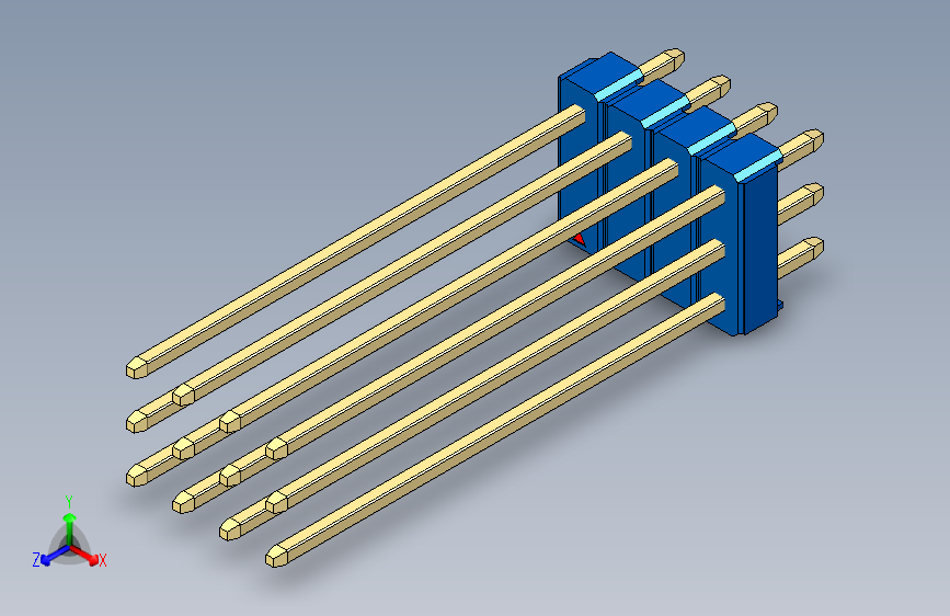 彩色公头100mil（2.54mm）系列-DS1021_blue_3x04p_100mil_Type43_rev1.0