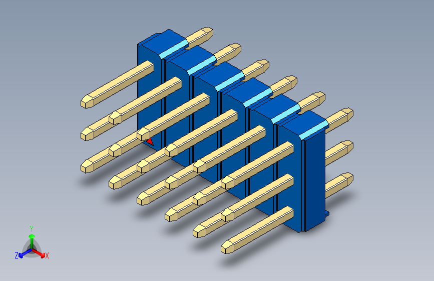 彩色公头100mil（2.54mm）系列-DS1021_blue_3x06p_100mil_Type1_rev1.0