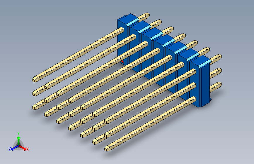 彩色公头100mil（2.54mm）系列-DS1021_blue_3x07p_100mil_Type19_rev1.0