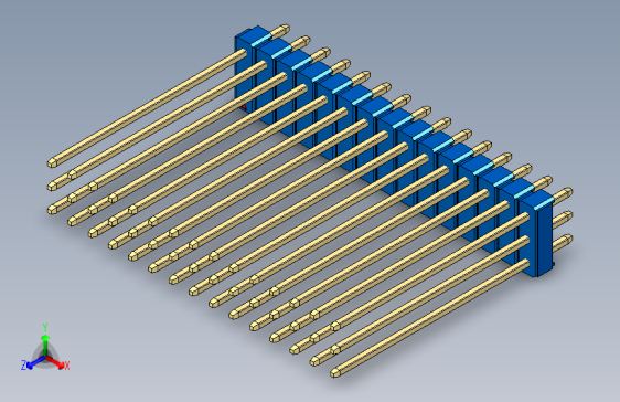彩色公头100mil（2.54mm）系列-DS1021_blue_3x15p_100mil_Type43_rev1.0