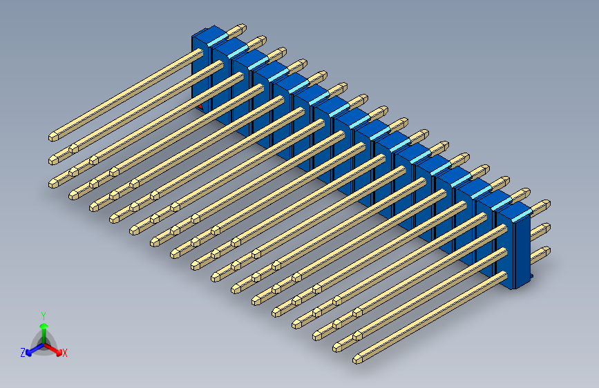 彩色公头100mil（2.54mm）系列-DS1021_blue_3x16p_100mil_Type19_rev1.0