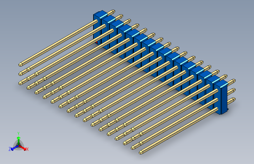 彩色公头100mil（2.54mm）系列-DS1021_blue_3x16p_100mil_Type43_rev1.0