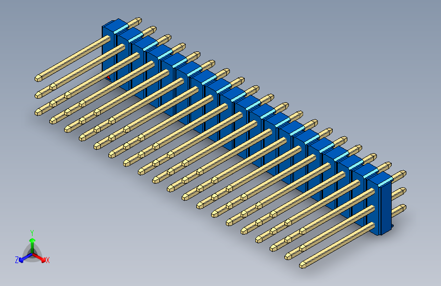 彩色公头100mil（2.54mm）系列-DS1021_blue_3x19p_100mil_Type5_rev1.0