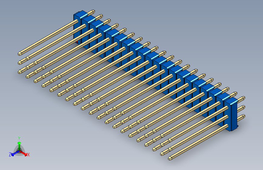 彩色公头100mil（2.54mm）系列-DS1021_blue_3x20p_100mil_Type19_rev1.0