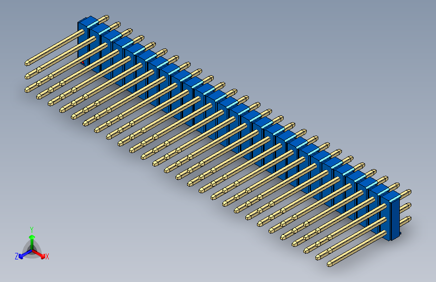 彩色公头100mil（2.54mm）系列-DS1021_blue_3x27p_100mil_Type5_rev1.0