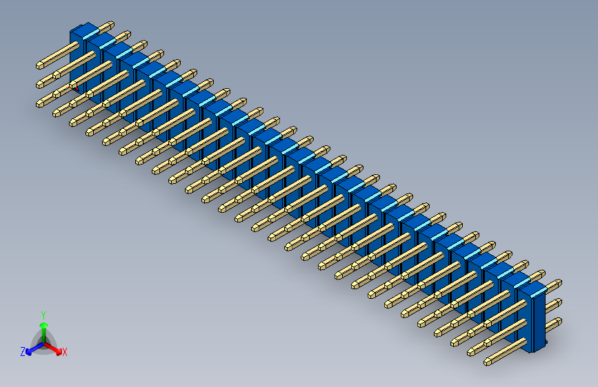 彩色公头100mil（2.54mm）系列-DS1021_blue_3x28p_100mil_Type1_rev1.0