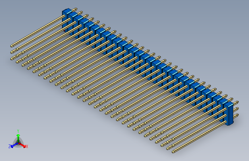 彩色公头100mil（2.54mm）系列-DS1021_blue_3x30p_100mil_Type43_rev1.0