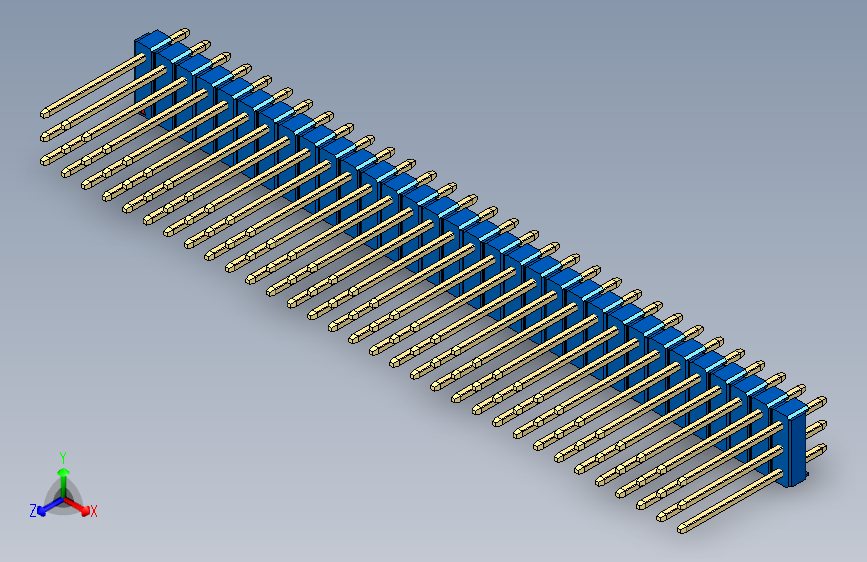 彩色公头100mil（2.54mm）系列-DS1021_blue_3x32p_100mil_Type5_rev1.0