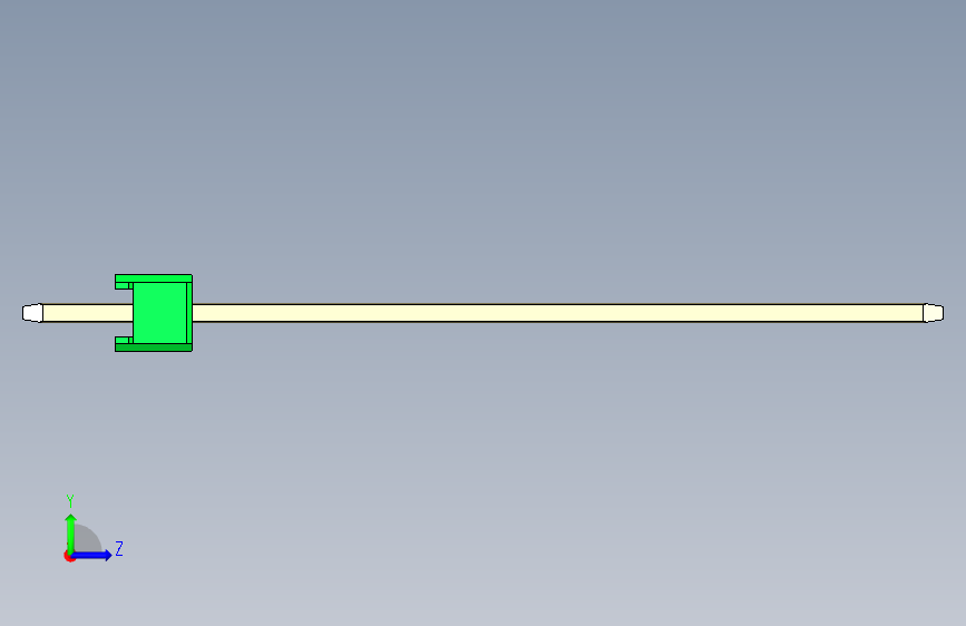 彩色公头100mil(2.54mm)系列-DS1021_green_1x14p_100mil_Type43_rev1.0 左侧视图