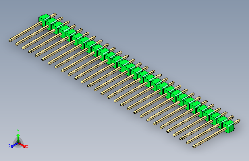 彩色公头100mil（2.54mm）系列-DS1021_green_1x29p_100mil_Type5_rev1.0