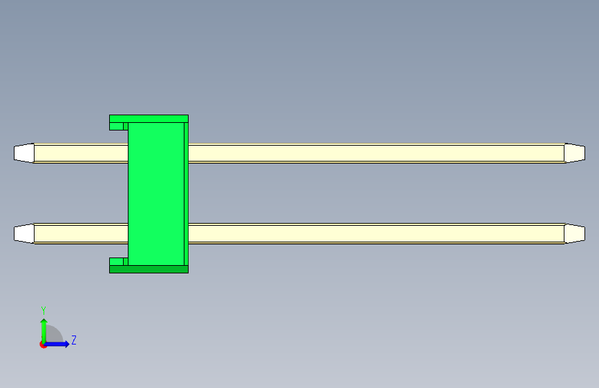 彩色公头100mil(2.54mm)系列-DS1021_green_2x21p_100mil_Type5_rev1.0 左侧视图
