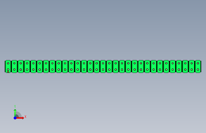 彩色公头100mil（2.54mm）系列-DS1021_green_2x31p_100mil_Type5_rev1.0_STEP_模型图纸下载 ...