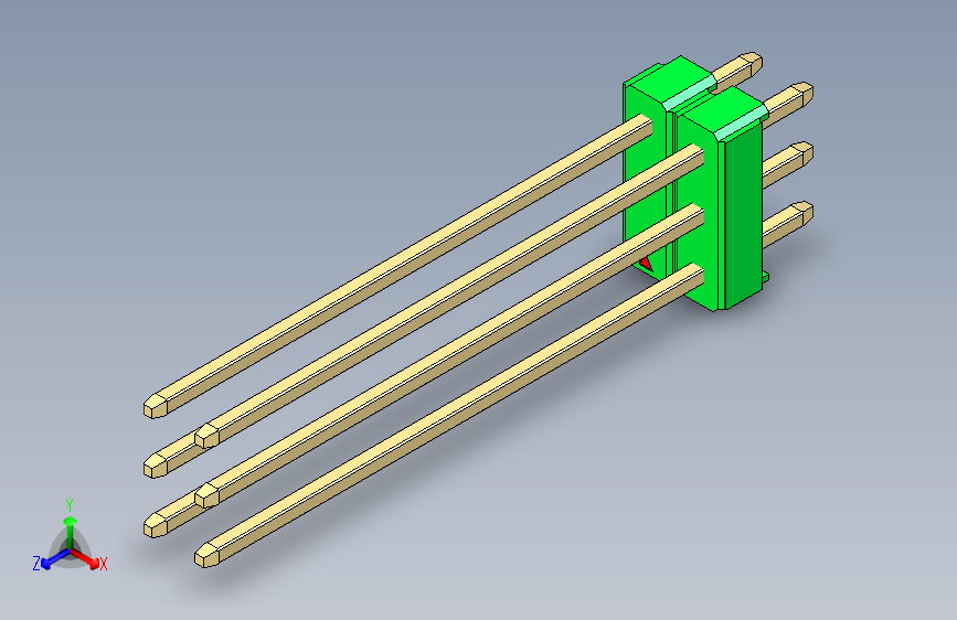 彩色公头100mil（2.54mm）系列-DS1021_green_3x02p_100mil_Type43_rev1.0