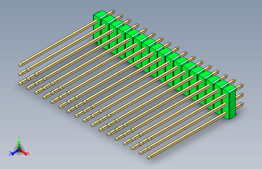 彩色公头100mil（2.54mm）系列-DS1021_green_3x17p_100mil_Type43_rev1.0