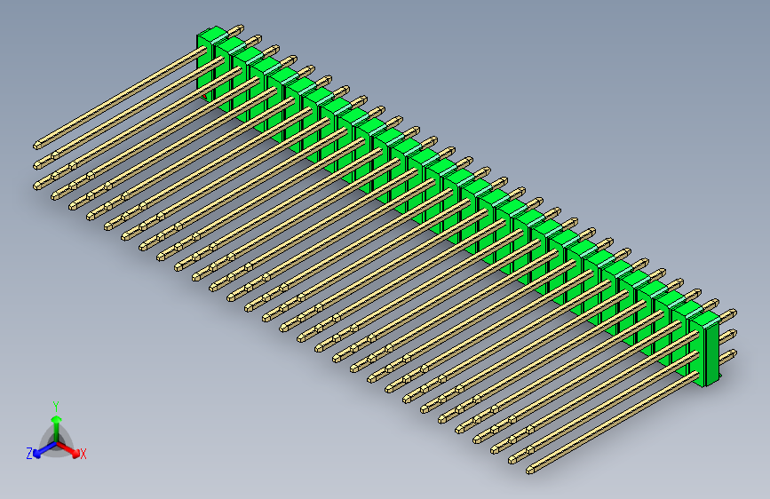 彩色公头100mil（2.54mm）系列-DS1021_green_3x29p_100mil_Type43_rev1.0