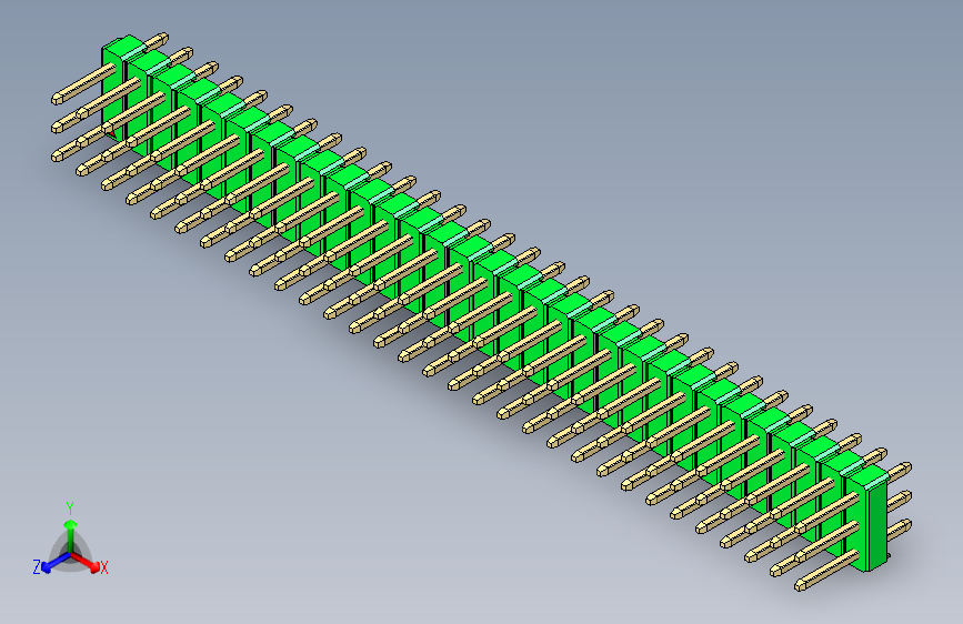 彩色公头100mil（2.54mm）系列-DS1021_green_3x31p_100mil_Type1_rev1.0