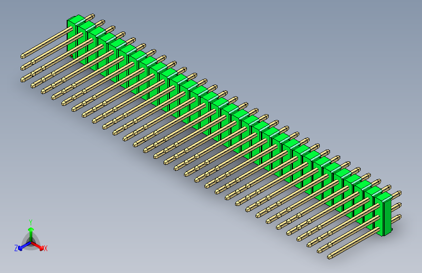 彩色公头100mil（2.54mm）系列-DS1021_green_3x31p_100mil_Type5_rev1.0