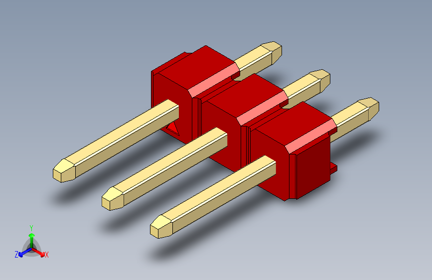 彩色公头100mil（2.54mm）系列-DS1021_red_1x03p_100mil_Type1_rev1.0