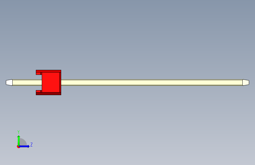 彩色公头100mil(2.54mm)系列-DS1021_red_1x03p_100mil_Type19_rev1.0 左侧视图